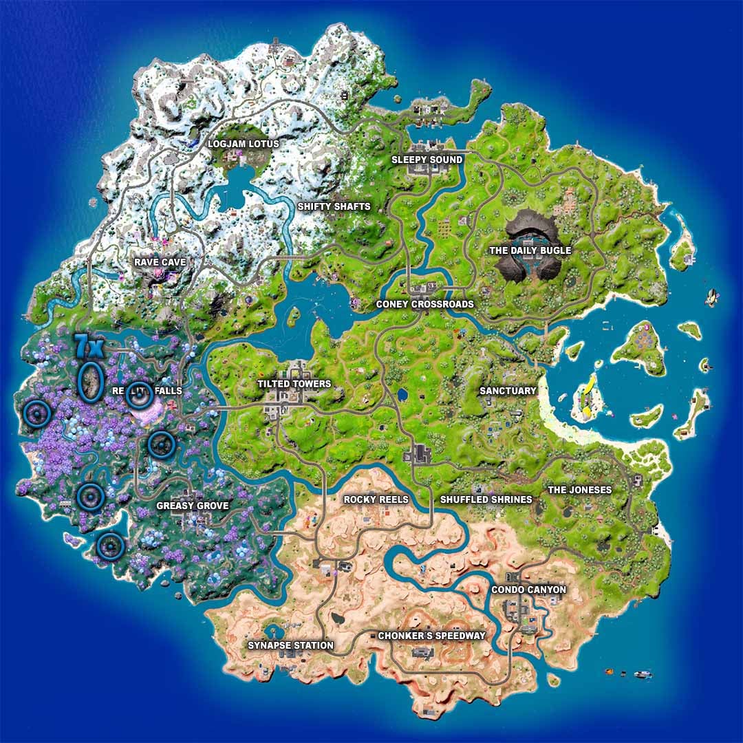 Fortnite: Geysir – Alle Fundorte der Wasserfontänen in Season 3